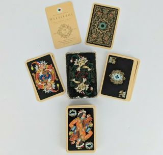 Vintage Palekh Russian 150 Year Soviet Anniversary Playing Cards Set 1817 - 1967