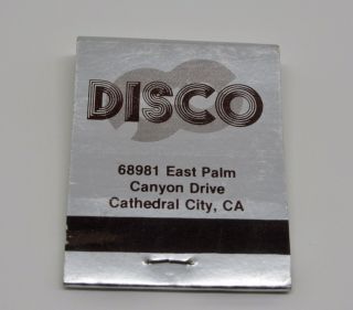 Daddy Warbucks GAY Piano Bar Disco Palm Springs Cathedral City Matchbook 2