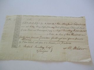 Antique Famous Autograph Museum Quality 18th Century To Blair 1798 Document Old