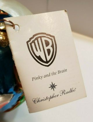 Christopher Radko Retired Pinky and The Brain Glass Ball Ornament Warner Bros 3