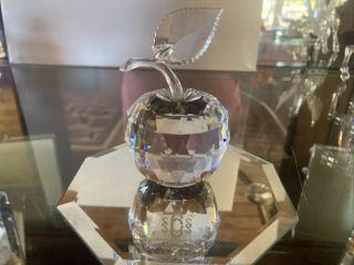 Swarovski Silver Crystal 1991 Apple Retired