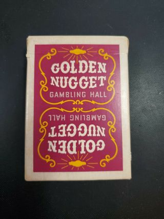 Vintage Golden Nugget Las Vegas Hotel 54 Playing Cards Deck