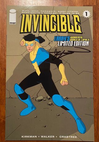 Image Comics Invincible 1 Variant Signed By Kirkman 1000 Limited