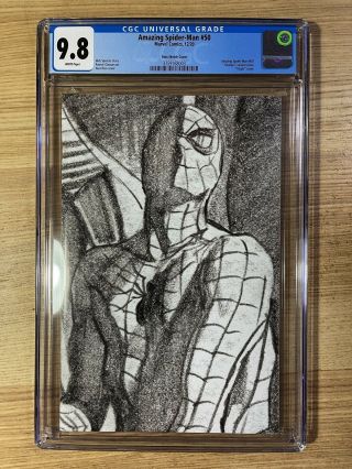 Spider - Man 50 2020 Alex Ross Timeless 1:100 Sketch Variant Cgc 9.  8