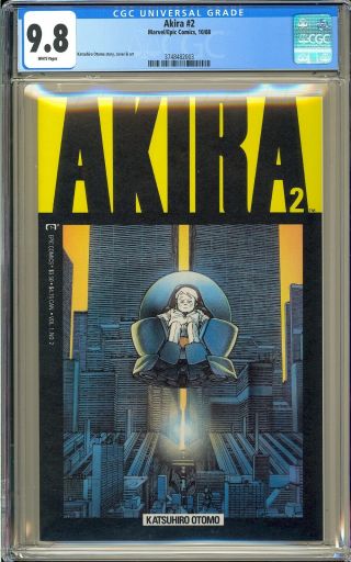 Akira 2 Katsuhiro Otomo Marvel Epic Comics 1988 Cgc 9.  8