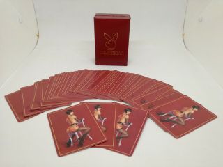 Vintage Playboy Playing Cards in Faux Leather Case - Pin Up Girl Dominatrix 2