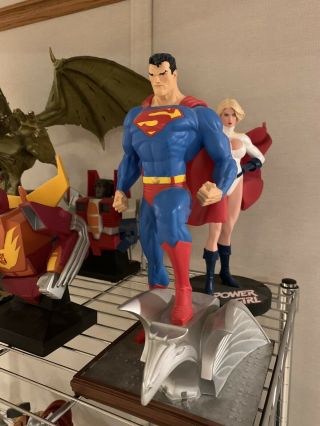 2004 Dc Direct Superman Man Of Steel Jim Lee Full Size Statue No Box