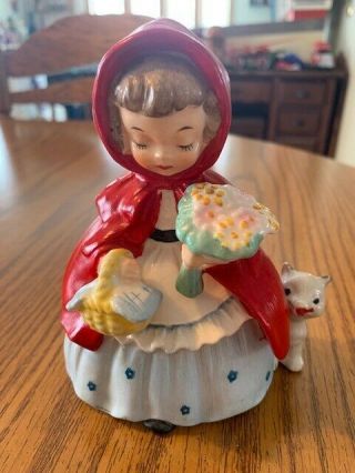 Napco Little Red Riding Hood Nursery Rhyme Figurine S1492 A 1956
