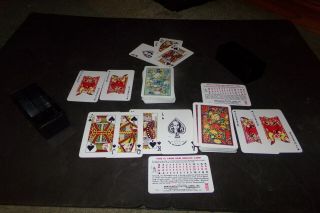 2 Decks Vintage KEM Plastic Playing Cards Garland w Jokers Order Card Ace 1058 3