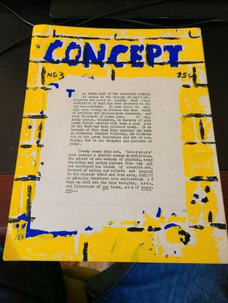 Concept Comic Fanzine 3 1957 Larry Ivie Ec Content Ted E.  White Early Fiction