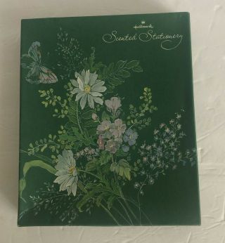 Floral Scented Hallmark Stationery Box Set Letter Writing Paper Vintage A120