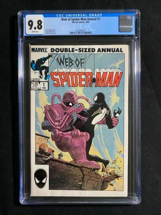 Web Of Spider - Man Annual 1 Cgc 9.  8 (1985)