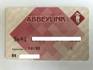 Abbey National Building Society Abbeylink Bank Atm Credit Card Link Santander
