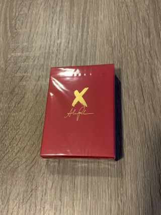 The X Deck Red Playing Cards By Alex Pandrea Rare Limited Edition
