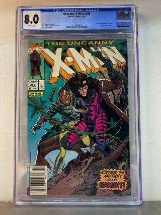 The Uncanny X - Men 266 Cgc 8.  0 Aug 1990 First Appearance Gambit Marvel Comics