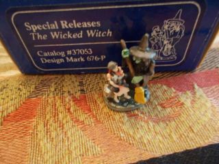 Goebel Olszewski Miniature Wizard Of Oz Wicked Witch 676 - P Ltd Ed Signed Hp Mib