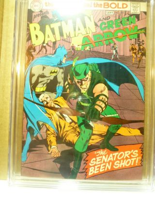 Brave And The Bold 85 Cgc 7.  5 Ow/w Pages Neal Adams Art / Green Arrow