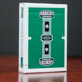Gemini Casino Green Playing Cards • Limited 1,  100 • • Deck