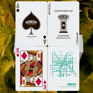 Gemini Casino Green Playing Cards • Limited 1,  100 • • Deck 3