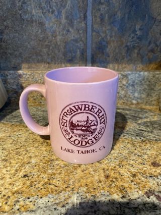 Vintage Kyburz,  Strawberry Lodge Lake Tahoe Coffee Mug