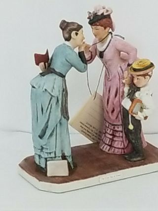 Norman Rockwell Figurine The First Day Of School Vintage Grossman 1978