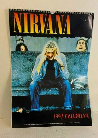 Nirvana Kurt Cobain 1997 Vintage Poster Photo Wall Calendar Cobain Grohl - Top