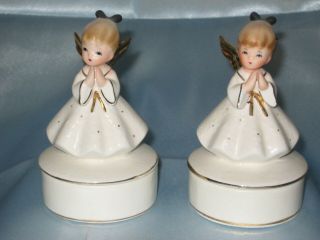 Napco Angel Figurine Jewelry Boxes - L950 