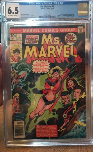 Ms Marvel 1 Cgc 6.  5 1st Appearance Carol Danvers As Ms Marvel Comic