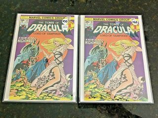1976 Tomb Of Dracula 43 - 30 Cent Variant And Regular Edition - Wrightson Cover