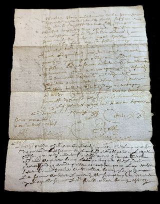 Antique Manuscript 1644