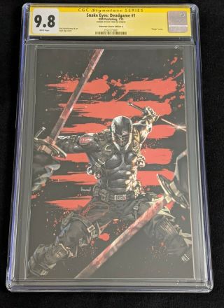 Snake Eyes Deadgame 1 Cgc Ss 9.  8 Unknown Comics A Ngu Virgin Signed By Ray Park