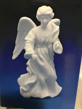 Avon Nativity Collectibles The Standing Angel White Porcelain Figurine 1987