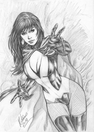 Sexy Zatanna Art Leo Rodrigues Commission Sketch Ed Benes Studio