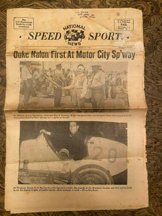 National News Speed Sport June 23,  1948 Newspaper Special Edition 16 Pages