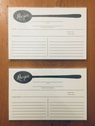 Rifle Paper Company Spoon Recipe Cards - Set Of 24 Rpc