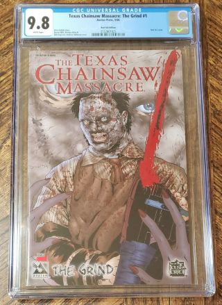Cgc 9.  8 Limited To 1000 Texas Chainsaw Massacre The Grind 1 Red Foil Variant
