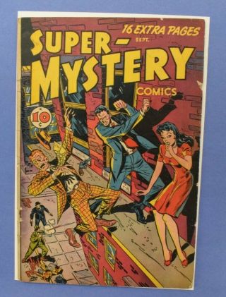 Classic - - - Mystery Comics - - Volume Vii No.  1 - - Golden Age - - 1947 - - Rare Crime - - - -