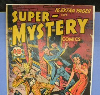 CLASSIC - - - Mystery Comics - - Volume VII No.  1 - - Golden age - - 1947 - - rare crime - - - - 3