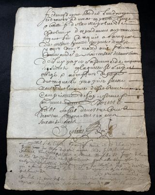 Antique Manuscript 1663