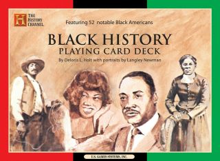 Black History Playing Cards Bridge Size Deck Usgs With 120 Page Bio Booklet -