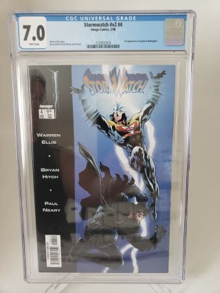 Stormwatch Vol 2 4 Cgc 7.  0 Graded White Pages 1998 1st Apollo & Midnighter