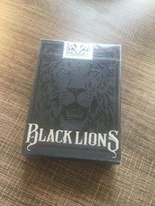 David Blaine Black Lions Limited Edition Playing Cards By David Blaine
