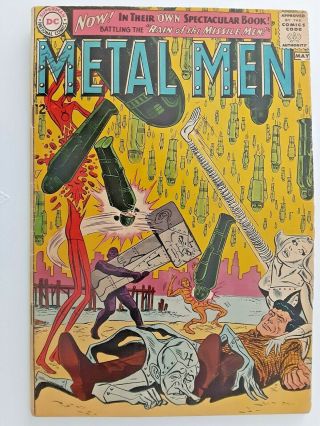 Metal Men 1 1963 Fn Fine - 5.  5 Silver Dc 1st Key Issue Dc Silver Age Movie