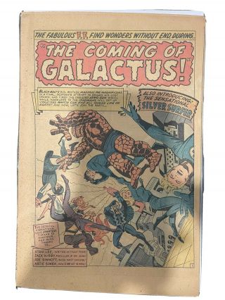 Fantastic Four 48 Comic 1st Appearance Silver Surfer And Galactus [read]