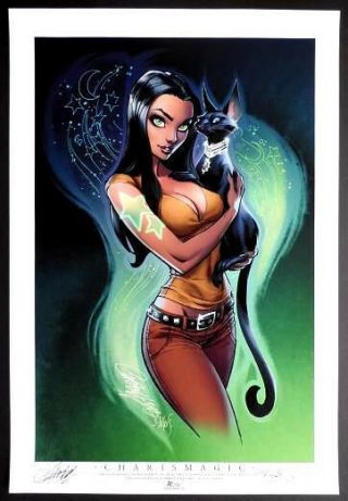 J.  Scott Campbell Charismagic Sdcc Daily Limited Print Ap Edition Signed