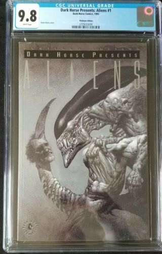 Dark Horse Presents Aliens 1 Cgc 9.  8 Platinum Variant Simon Bisley Cover
