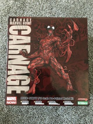 Kotobukioya Marvel Now Carnage Artfx,  Statue 1/10 Scale Authentic (pre - Owned)