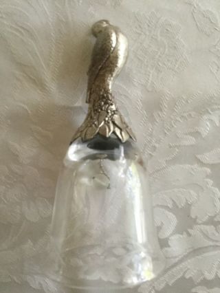 Silver And Crystal Bell By Franklin 1976