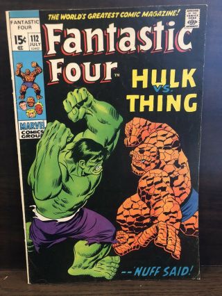 Fantastic Four 112 6.  0 Fn Second Hulk Vs.  Thing