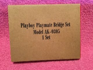 Playboy Playmate Bridge Set Playing Cards 2 Decks 